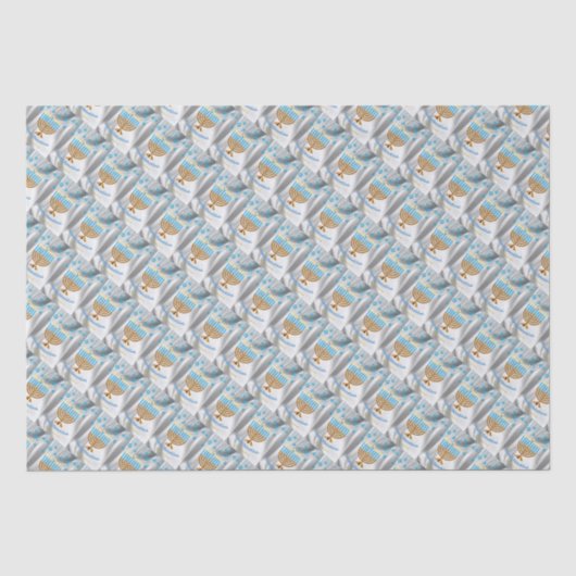 Papier Mousseline Bonne Hanoukka (Recto)