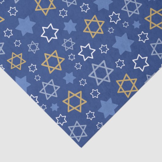 Papier Mousseline Bonne Hanoukka Star de David (Détail)