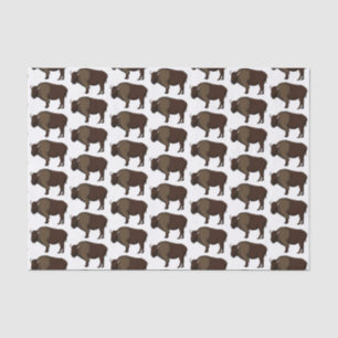 Papier Mousseline Bonne illustration de bison américain