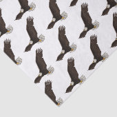 Papier Mousseline Bonne illustration de dessin d'aigle à chauve-sour (Détail)