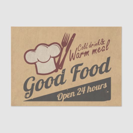 Papier Mousseline Bonne nourriture (Recto)