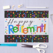 Papier Mousseline Bonne retraite (Artisanat)