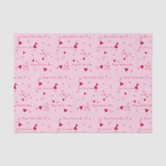 Papier Mousseline Bonne Saint Valentin (Recto)