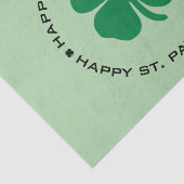 Papier Mousseline Bonne St. Patrick's Day Shamrock Lucky Charm (Détail)