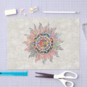 Papier Mousseline Bonnes vibrations (Artisanat)