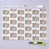 Papier Mousseline Boo Ghost Orange Green Cute Blanc Halloween (Artisanat)