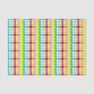 Papier Mousseline Boo Hoo design couleurs flash texte blanc