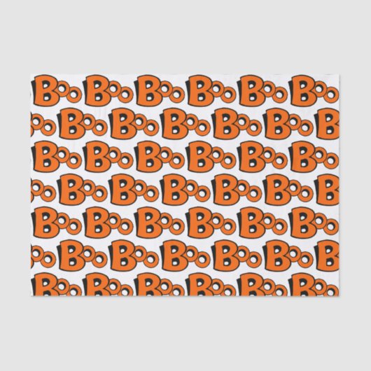 Papier Mousseline Boo Motif (Recto)