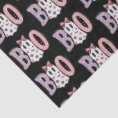 Papier Mousseline Boom Fantôme violet rose mou noir Halloween (Détail)