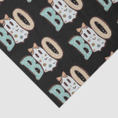 Papier Mousseline Boom Ghost Green Orange Cute Black Halloween (Détail)