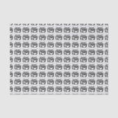 Papier Mousseline Boombox 80s rétro Motif gris (Recto)