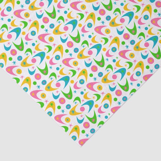 Papier Mousseline Boomerangs rétro (Détail)