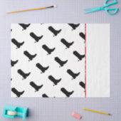 Papier Mousseline Boot Cowboy Spire Silhouette Motif Bandana trim (Artisanat)