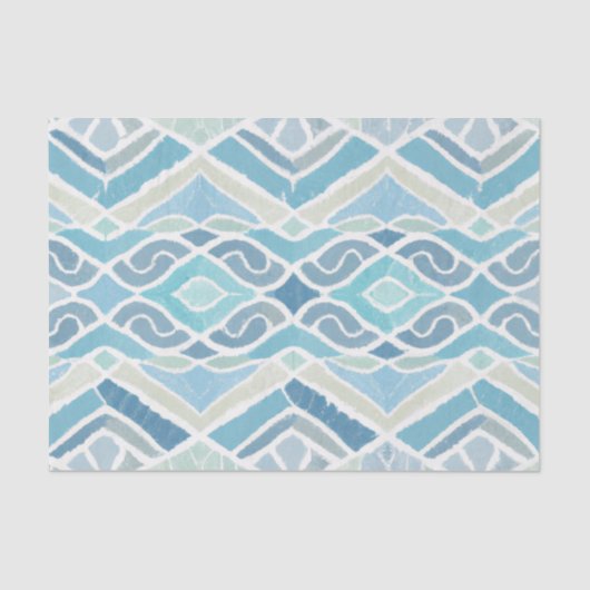 Papier Mousseline Bord de mer/plage/bleu marine (Recto)