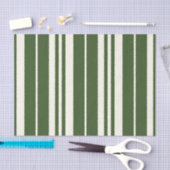 Papier Mousseline Bord De Mer Vert Blancs (Artisanat)