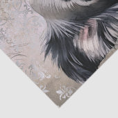 Papier Mousseline Bordure Collie Chien (Détail)