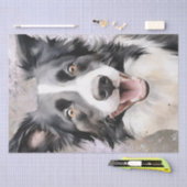 Papier Mousseline Bordure Collie Chien (Artisanat)