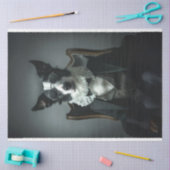 Papier Mousseline Bordure Collie dans Suite Shades Découpage (Artisanat)