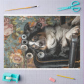 Papier Mousseline Bordure Collie Hair Cut Style Découpage choyé (Artisanat)