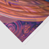 Papier Mousseline Bordure Collie Van Gogh Peinture Découpage (Détail)