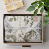 Papier Mousseline Bordure Vintage Lady Rose (Cadeau)