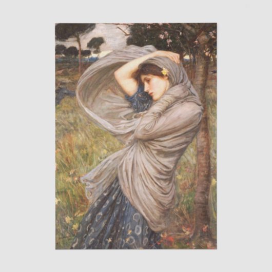 Papier Mousseline Borée par John William Waterhouse (Recto)