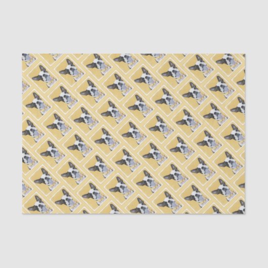 Papier Mousseline Boston Terrier Painting - Cute Original Dog Art (Recto)