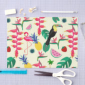 Papier Mousseline Botanical Birds and Fruit (Artisanat)