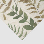 Papier Mousseline Botanical Pressed Leaves Pattern – Fern Print (Détail)