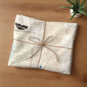 Papier Mousseline Botanical Vintage Letters