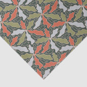 Papier Mousseline Botanique Abstrait Coloré (Détail)