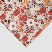 Papier Mousseline Botanique Boho Automne Fleur sauvage Meadow Motif (Détail)