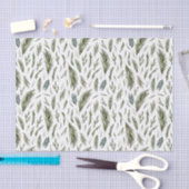 Papier Mousseline Botanique de forêt simple Aquarelle Noël (Artisanat)