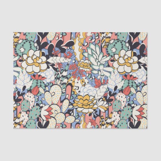 Papier Mousseline Botanique du désert (Recto)