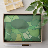 Papier Mousseline Botanique Feuille Verte (Cadeau)