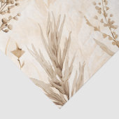Papier Mousseline Botanique Fleur Séchée Beige (Détail)