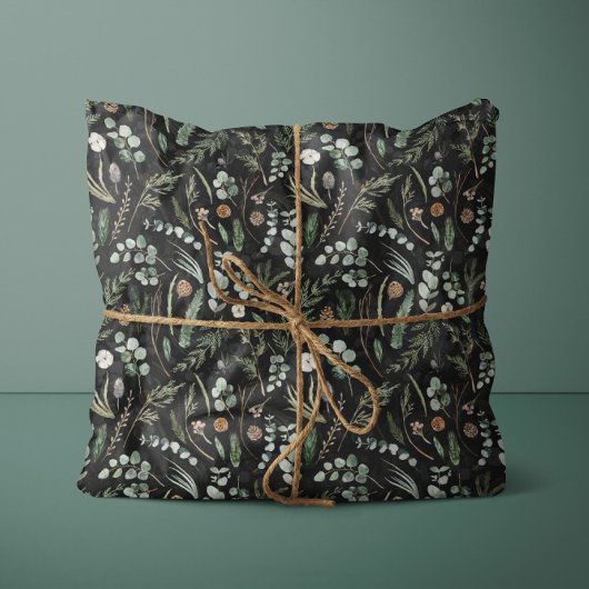 Papier Mousseline Botanique noire élégante décoration familiale mode