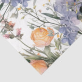 Papier Mousseline Botanique pastel couleurs fleur sauvage été fleuri (Détail)