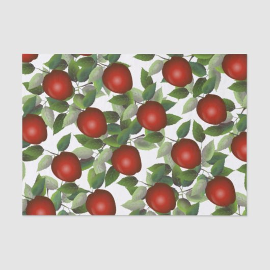 Papier Mousseline Botanique Red Apple (Recto)