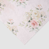 Papier Mousseline Botanique rose fleurie 75ème anniversaire (Détail)