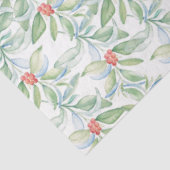 Papier Mousseline Botanique rouge et vert Noël (Détail)