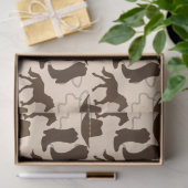 Papier Mousseline Botte Casquette Western Cowboy (Cadeau)