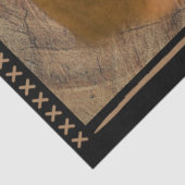 Papier Mousseline Botte de cowboy du cheval occidental Casquette rou (Détail)