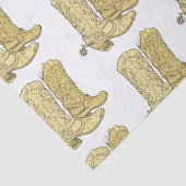 Papier Mousseline Bottes Cowboy (Détail)