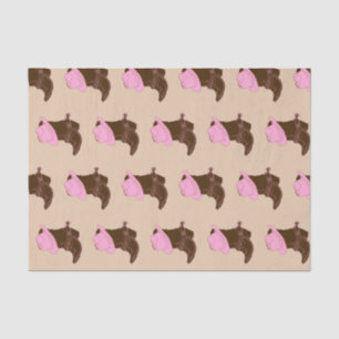 Papier Mousseline Bottes occidentales rustiques de cow-girl et