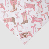 Papier Mousseline Bottes rodéo rose occidentale avec Fête des mariée (Détail)