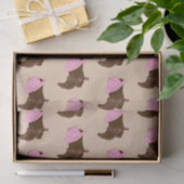 Papier Mousseline Bottes rustiques Western Cowgirl et Casquette rose (Cadeau)