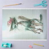 Papier Mousseline Bouche de fourrure de Whimsical - Découpage de cha (Artisanat)