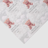 Papier Mousseline Boucherie King ours en peluche sur mesure heureux (Détail)