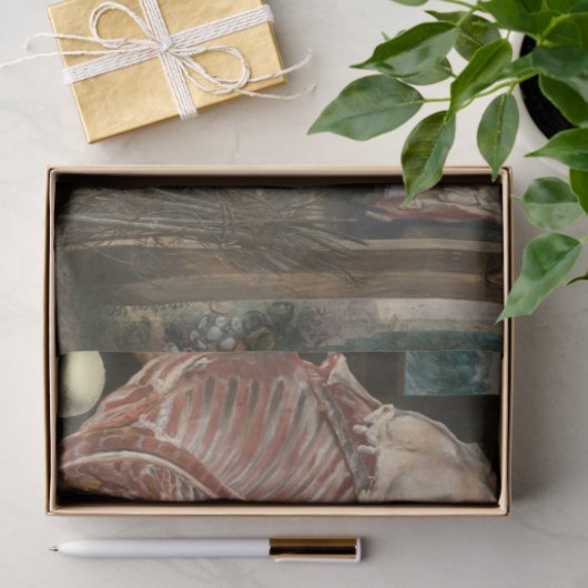 Papier Mousseline Boucher's Stall (par Pieter Aertsen) (Cadeau)